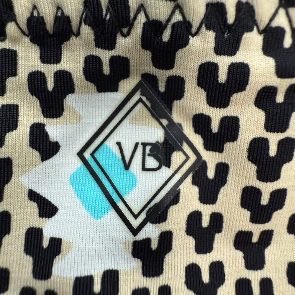 Vera Bradley Tankini Top Womens Small Tan Blue Abstract Geometric Swimwear 4/6 - Picture 8 of 8